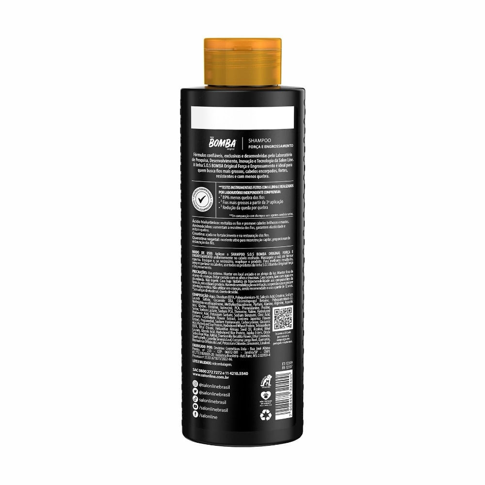 Shampoo SOS Bomba Força e Engrossamento 300ml — imagem 2 | Farmácia Resyla