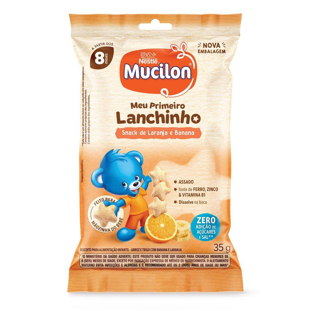 Snack Infantil Mucilon Meu Primeiro Lanchinho Sabor Laranja e Banana 35g — Mucilon | Farmácia Resyla