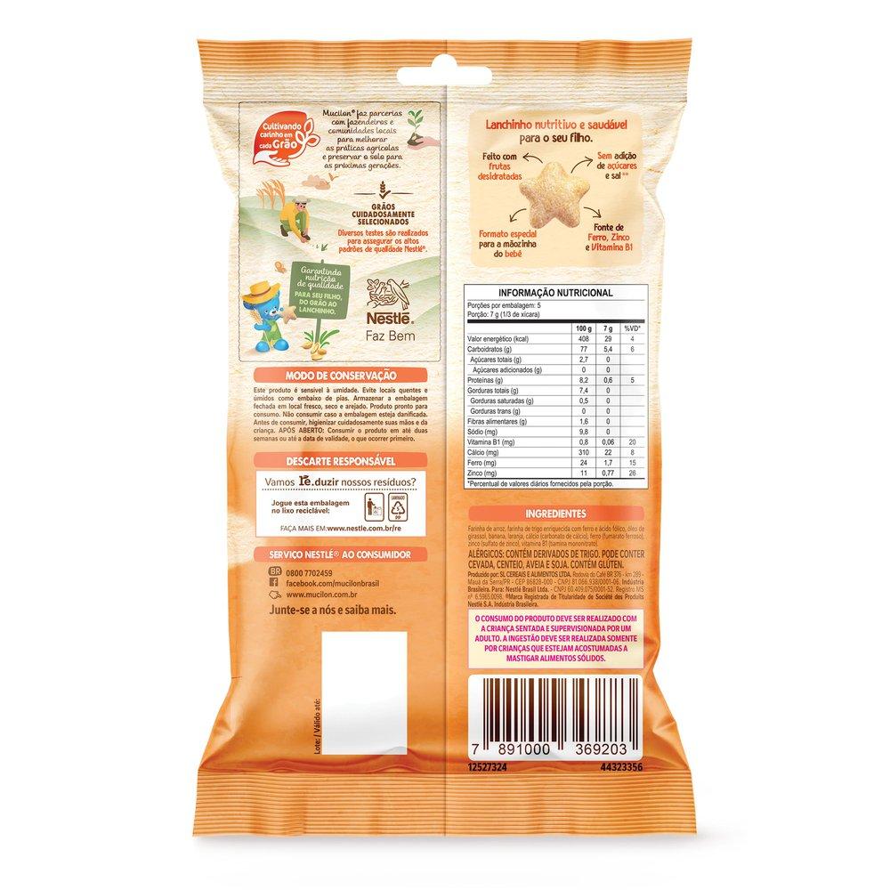 Snack Infantil Mucilon Meu Primeiro Lanchinho Sabor Laranja e Banana 35g — imagem 3 | Farmácia Resyla