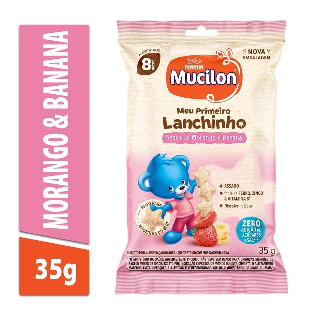Snack Infantil Mucilon Meu Primeiro Lanchinho Sabor Morango e Banana 35g — imagem 2 | Farmácia Resyla