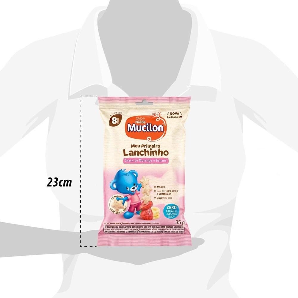 Snack Infantil Mucilon Meu Primeiro Lanchinho Sabor Morango e Banana 35g — imagem 4 | Farmácia Resyla