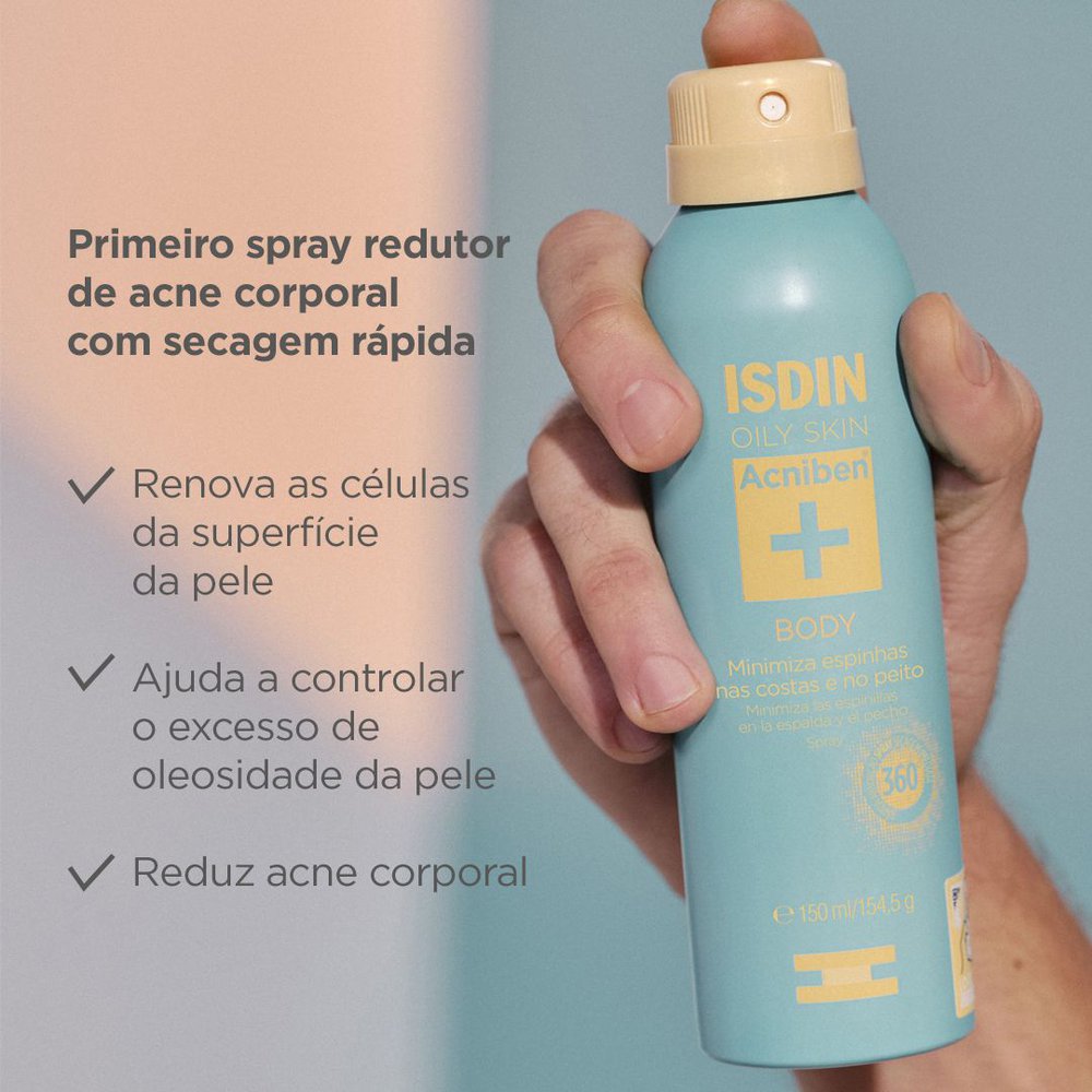 Spray Corporal ISDIN Acniben Antiacne 150ml — imagem 3 | Farmácia Resyla