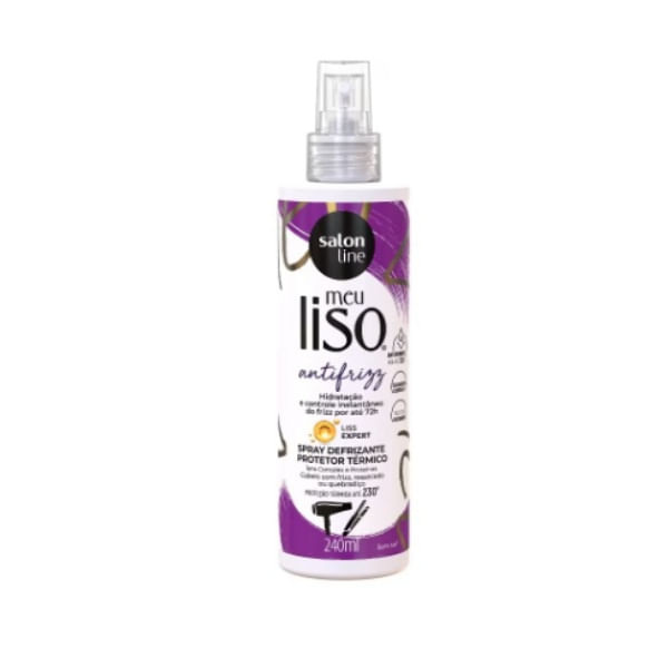 Spray Defrizante salon line Protetor Térmico Meu Liso Antifrizz 240ml — Salon Line | Farmácia Resyla