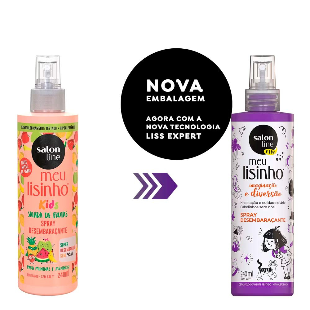 Spray Infantil Salon Line Meu Lisinho - 240ml — Salon Line | Farmácia Resyla