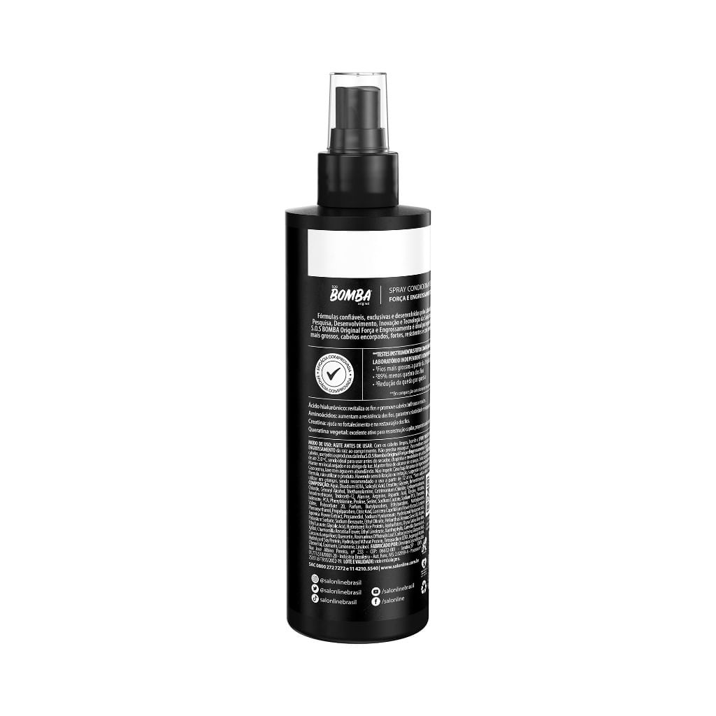 Spray SOS Bomba Força e Engrossamento 240ml — imagem 4 | Farmácia Resyla