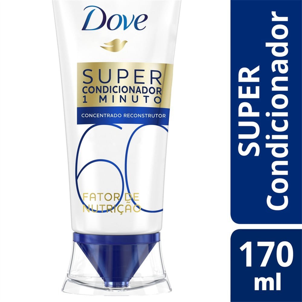 Super Condicionador Dove 1 Minuto Fator de Nutrição 60 170ml — Dove | Farmácia Resyla