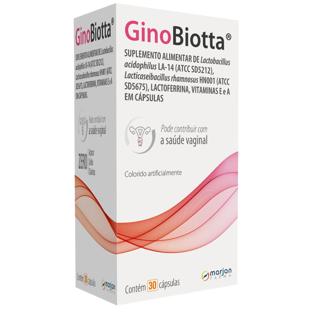 Suplemento Alimentar Ginobiotta 30 Cápsulas — Marjan | Farmácia Resyla