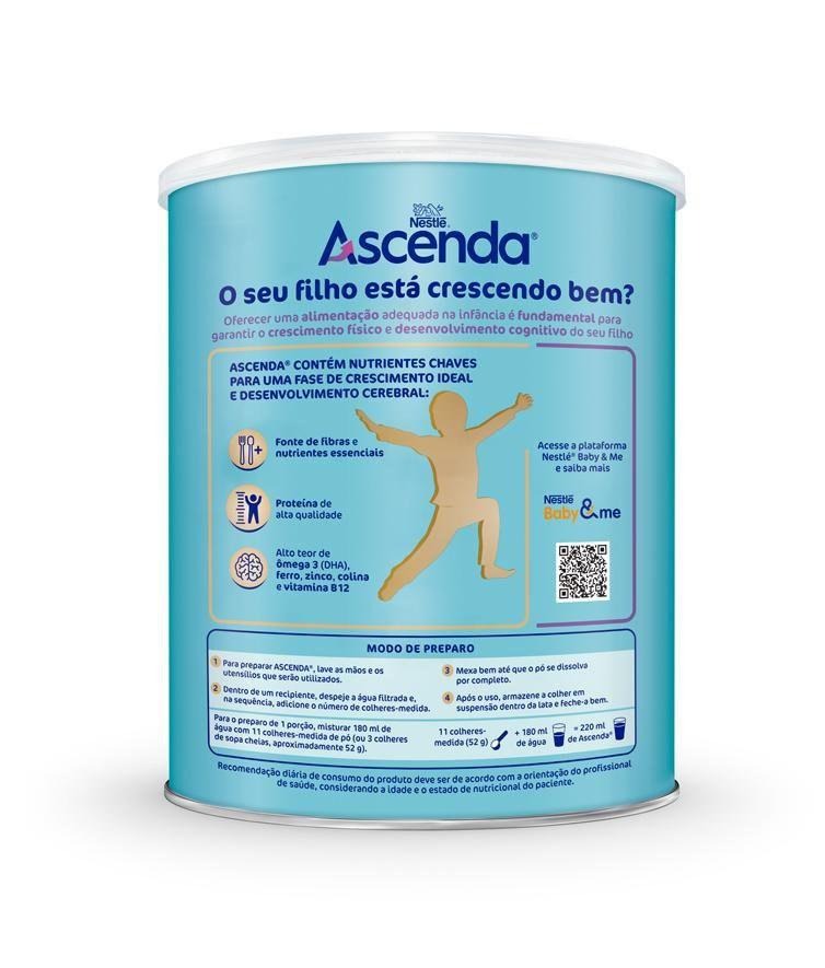 Suplemento Alimentar Infantil Ascenda Sabor Baunilha 800g — imagem 2 | Farmácia Resyla
