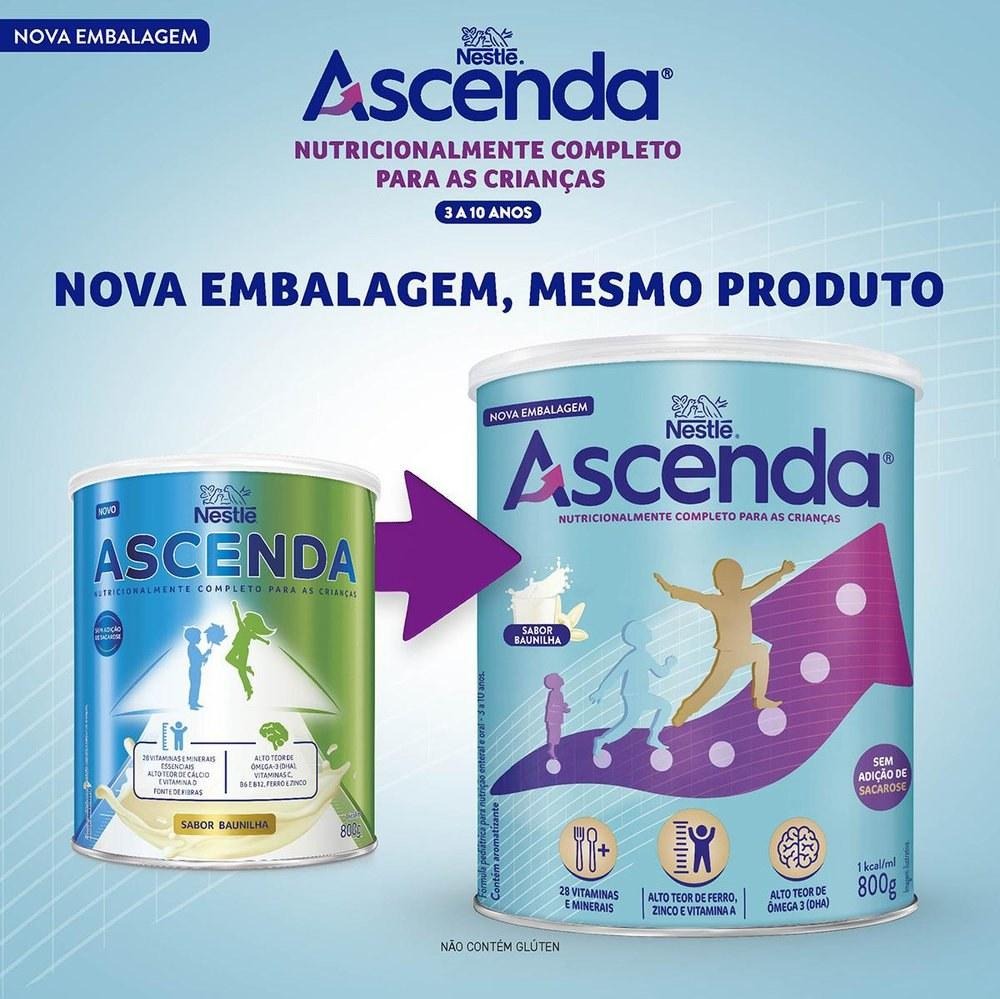 Suplemento Alimentar Infantil Ascenda Sabor Baunilha 800g — imagem 4 | Farmácia Resyla