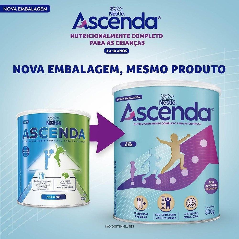 Suplemento Alimentar Infantil Ascenda Sem Sabor 800g — imagem 2 | Farmácia Resyla