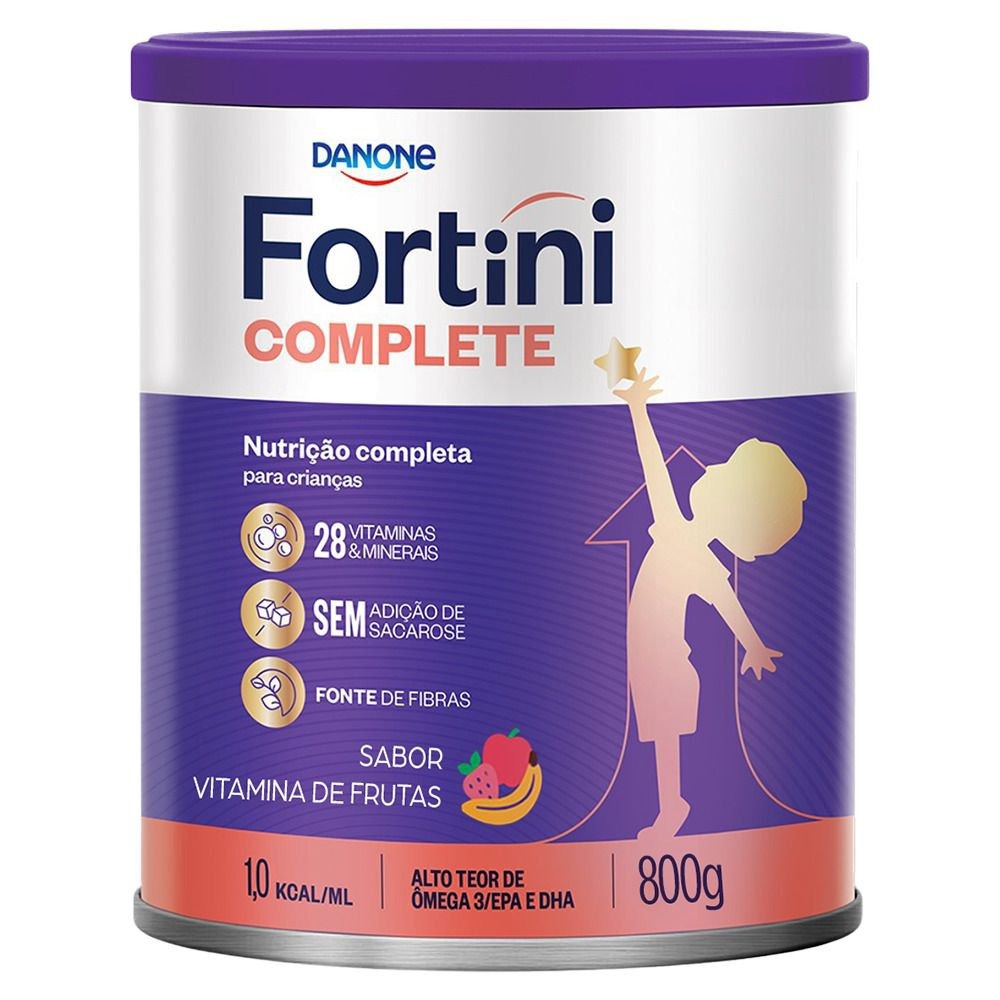 Suplemento Alimentar Infantil Fortini Complete Sabor Vitamina de Frutas 800g — Milnutri | Farmácia Resyla