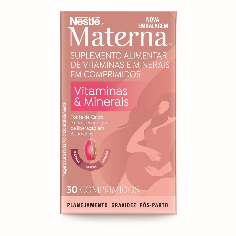 Suplemento alimentar  Materna Vitaminas & Minerais 30 unidades — imagem 4 | Farmácia Resyla