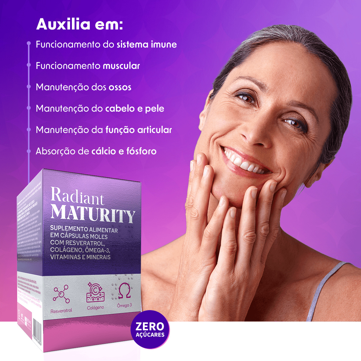 Suplemento Alimentar Radiant Maturity 60 Cápsulas — imagem 4 | Farmácia Resyla