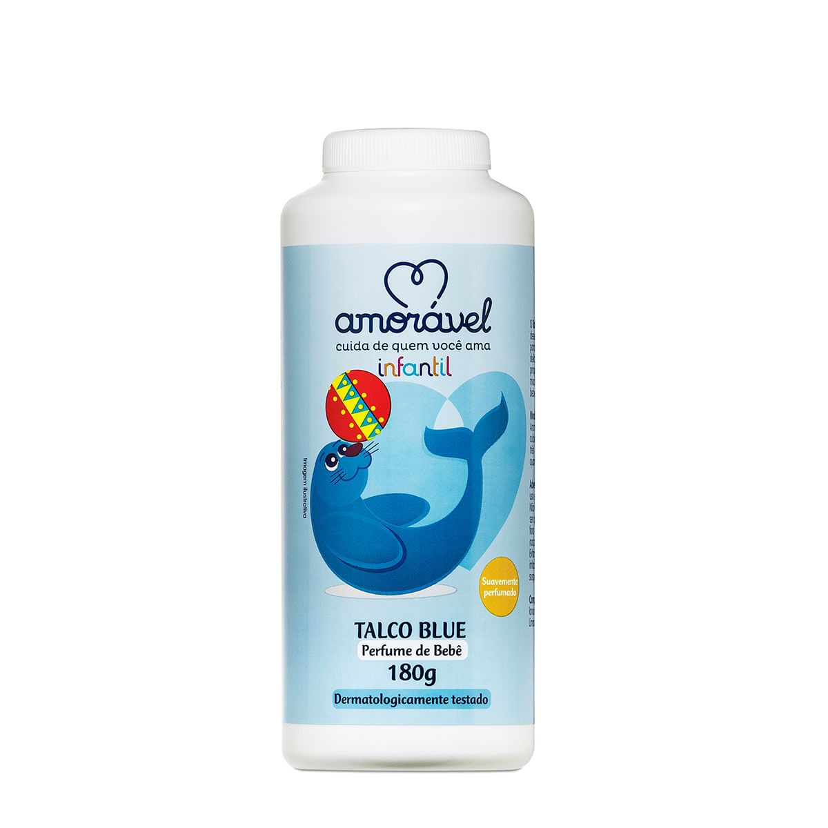 Talco Amorável Blue Perfume Bebê 180g — Amoravel | Farmácia Resyla