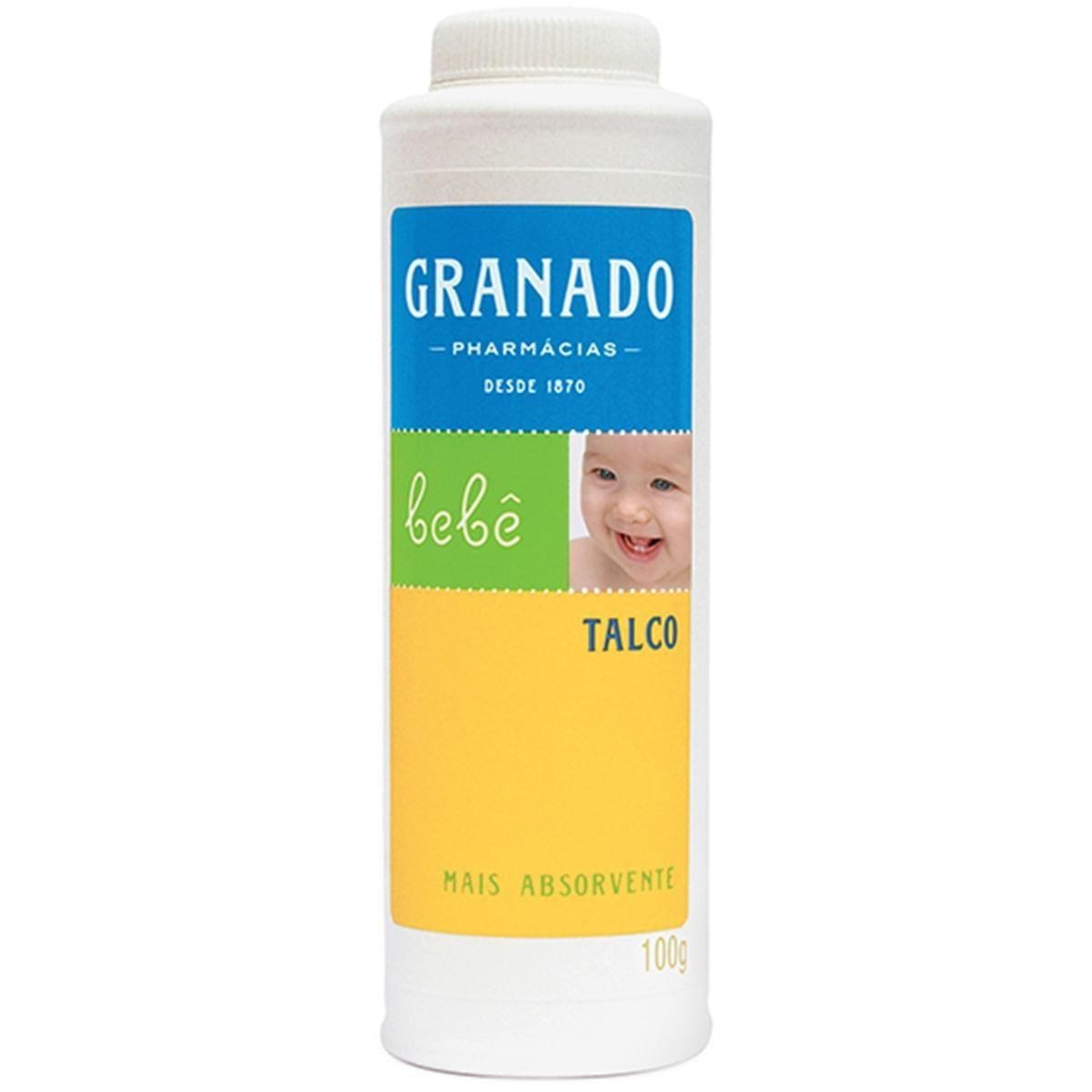 Talco Infantil Granado Bebê Amido de Milho e Óxido de Zinco 100g — Granado | Farmácia Resyla