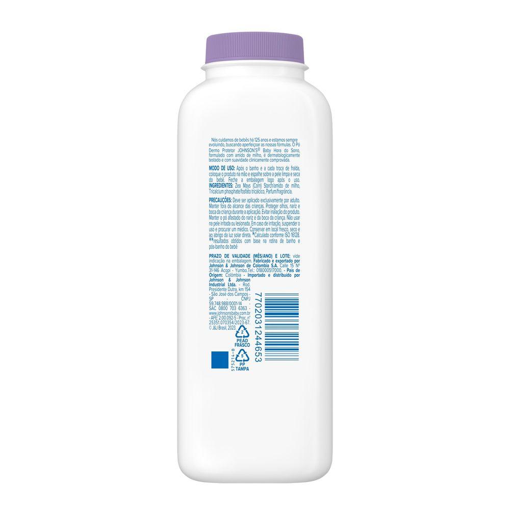 Talco Infantil Johnson's Baby Dermo Protetor Hora do Sono 100g — imagem 3 | Farmácia Resyla