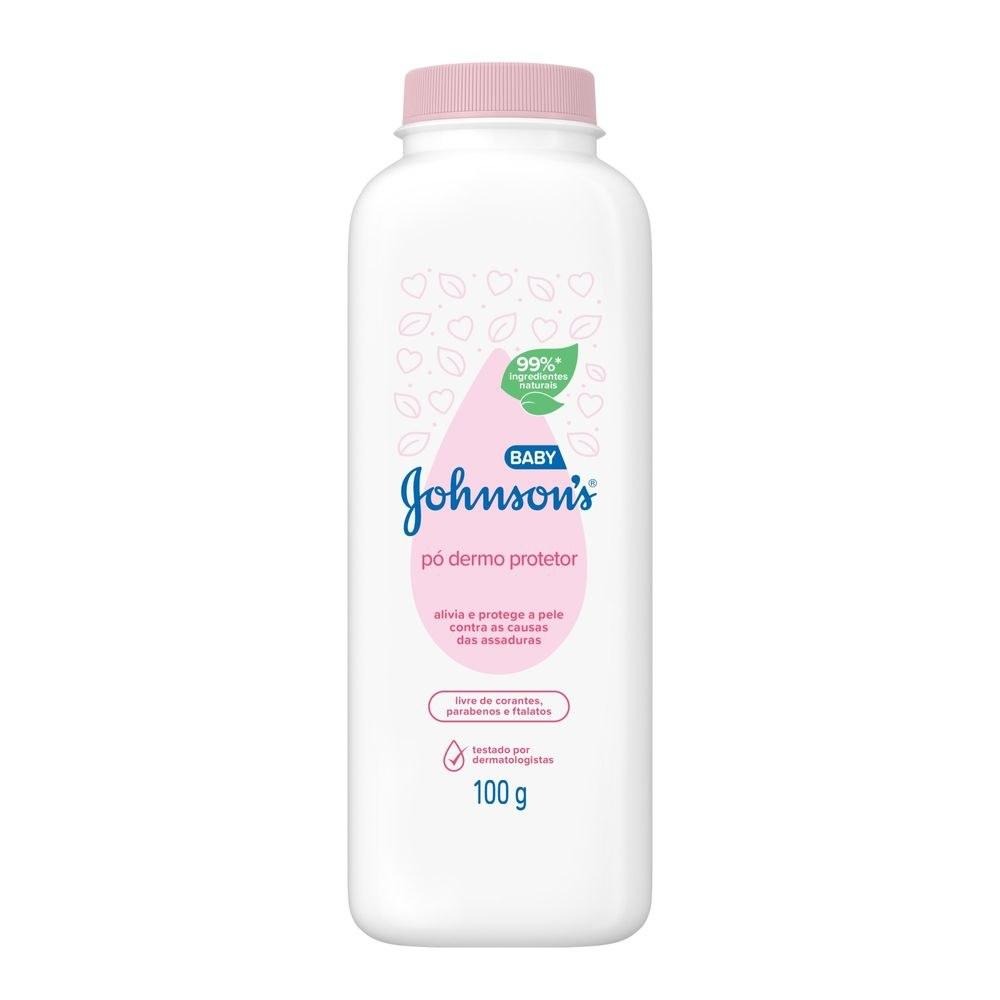 Talco Infantil Johnson's Baby Dermo Protetor Original 100g — imagem 2 | Farmácia Resyla