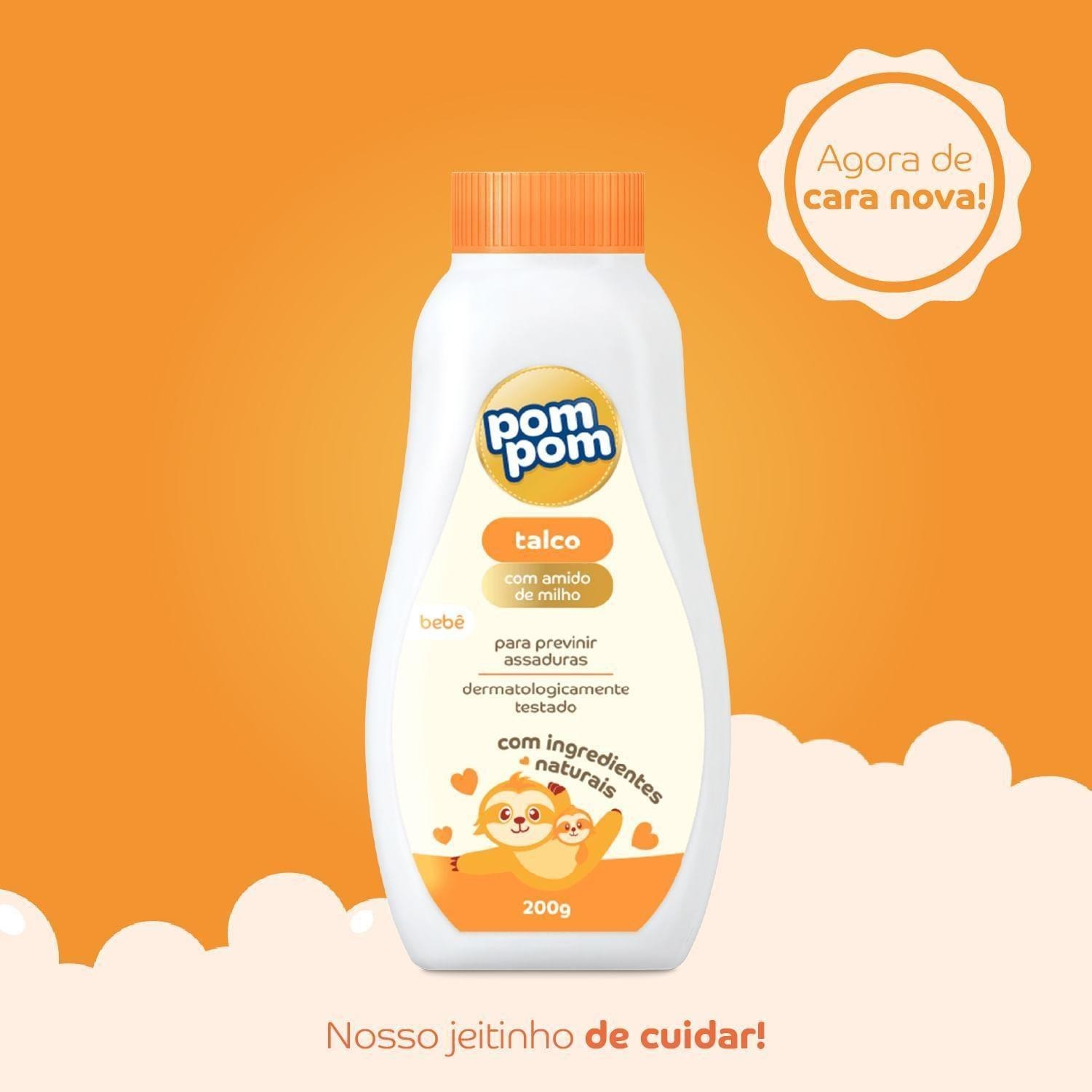 Talco Infantil Pom Pom 200g — imagem 2 | Farmácia Resyla