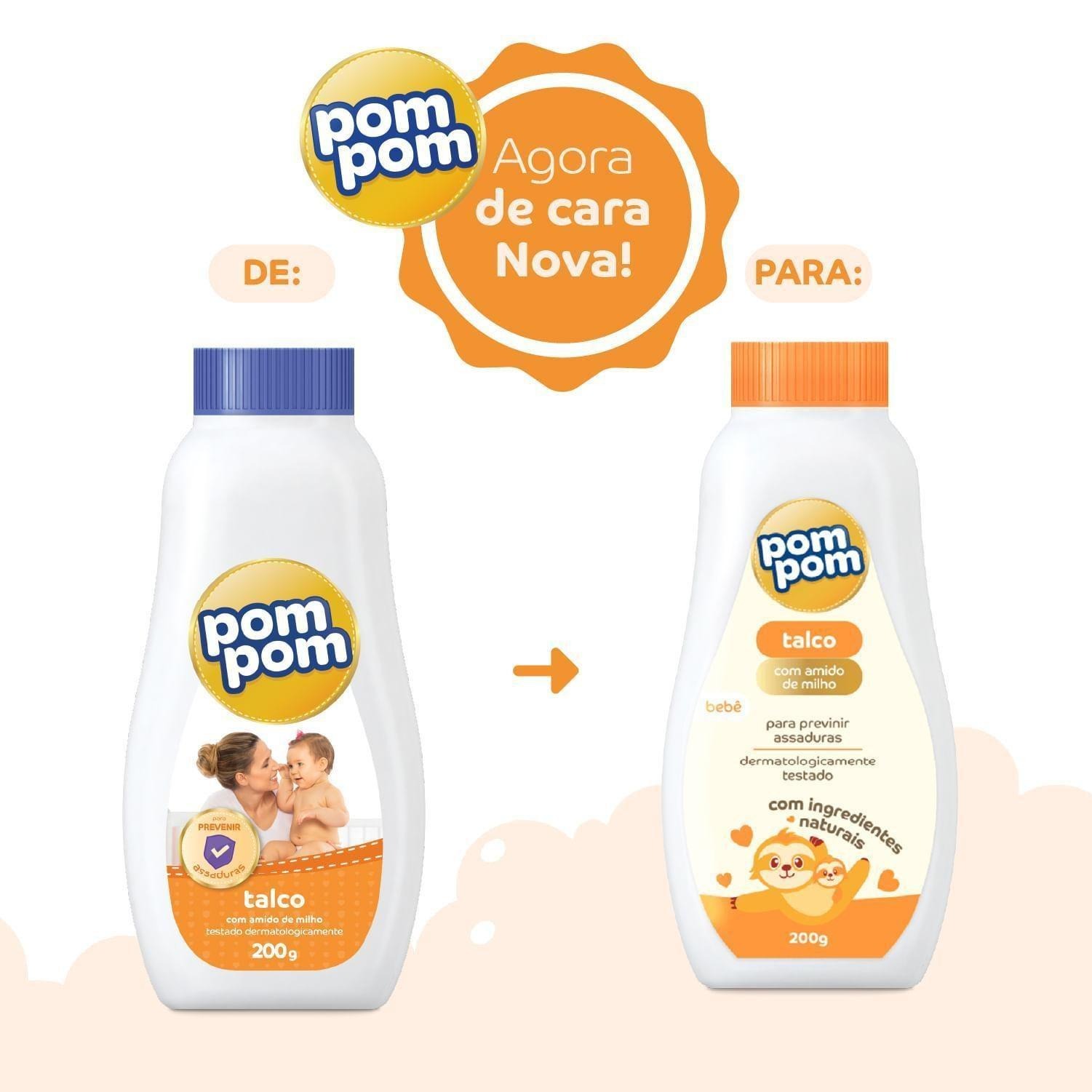 Talco Infantil Pom Pom 200g — imagem 4 | Farmácia Resyla