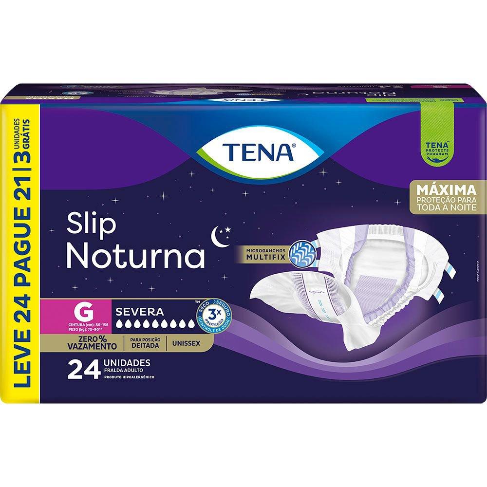 Tena Fralda Geriátrica Descartável Adulto Tena Slip Noturna G 70 A 90kg Leve 24 Pague 21 Unidades — Tena | Farmácia Resyla