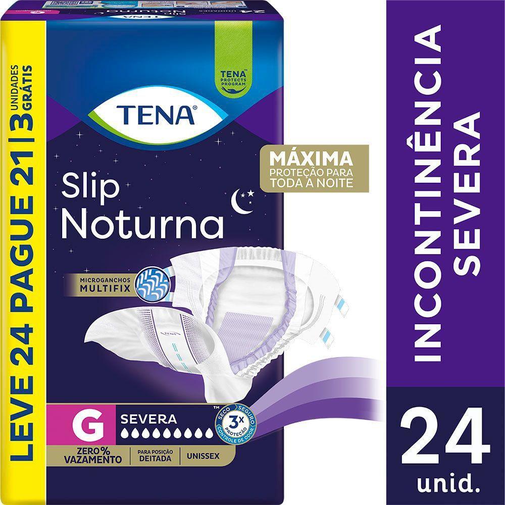 Tena Fralda Geriátrica Descartável Adulto Tena Slip Noturna G 70 A 90kg Leve 24 Pague 21 Unidades — imagem 2 | Farmácia Resyla