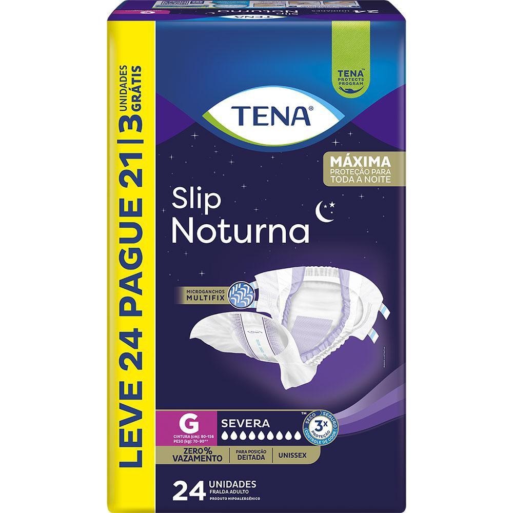 Tena Fralda Geriátrica Descartável Adulto Tena Slip Noturna G 70 A 90kg Leve 24 Pague 21 Unidades — imagem 3 | Farmácia Resyla