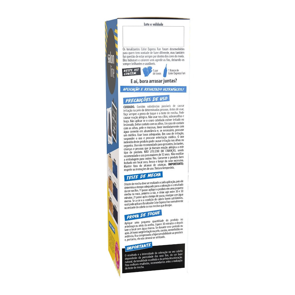 Tintura Salon Line Fun Blue Rock 100ml — imagem 3 | Farmácia Resyla