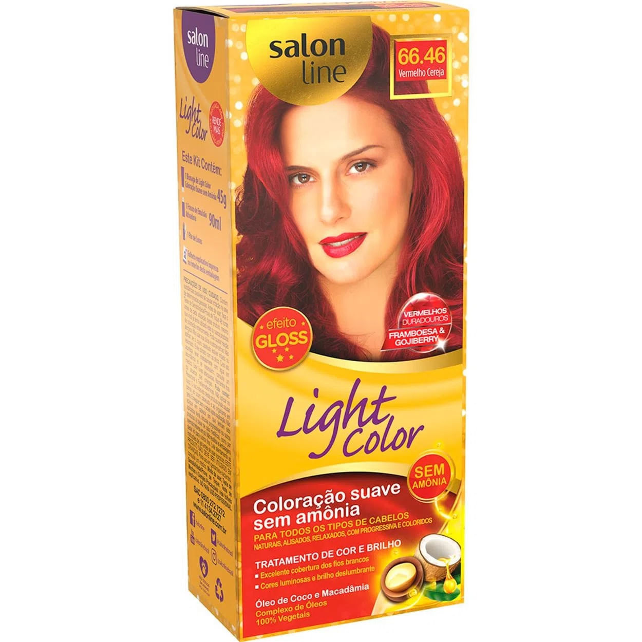 Tintura Salon Line Light Color Cor: 66.46 Vermelho Cereja — Salon Line | Farmácia Resyla