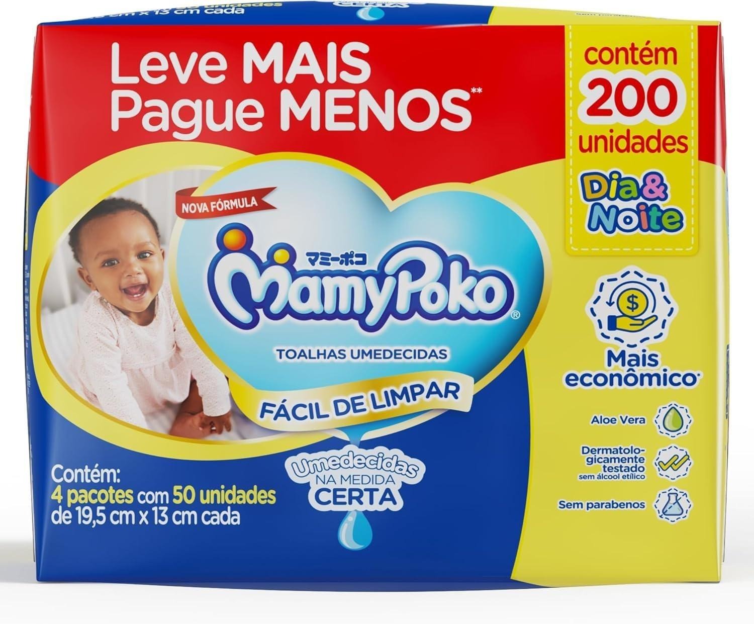 Toalhas Umedecidas MamyPoko Dia & Noite 200 Unidades Leve mais por Menos — Mamypoko | Farmácia Resyla