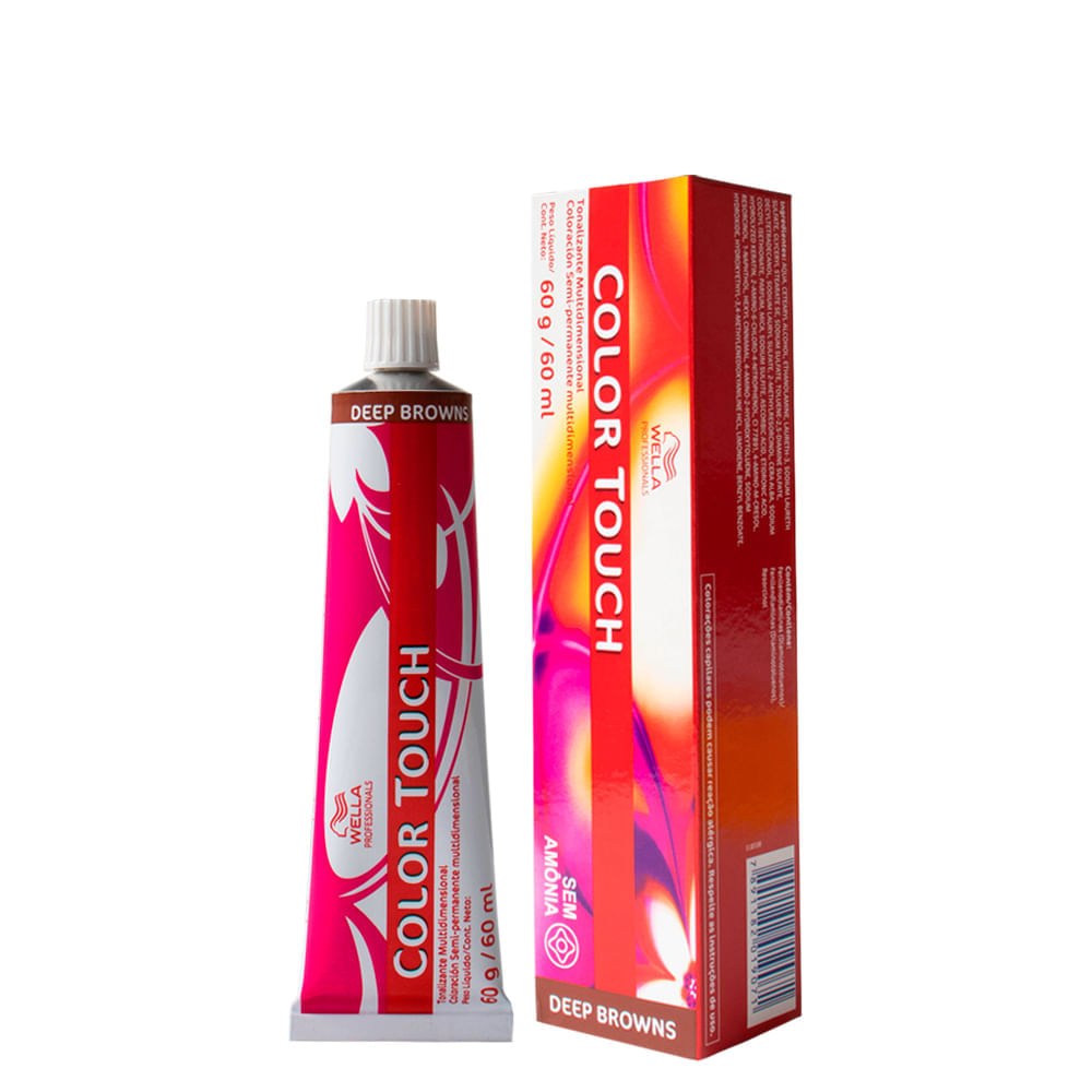 Tonalizante Wella Professionals Color Touch Deep Browns 8/71 Louro Claro Marrom Acinzentado 60 g — Wella Professionals | Farmácia Resyla