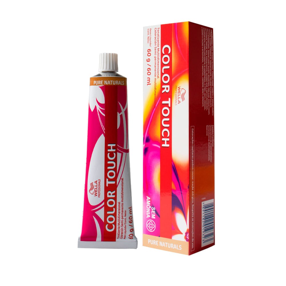 Tonalizante Wella Professionals Color Touch Pure Naturals 9/0 Louro Ultraclaro 60 g — imagem 2 | Farmácia Resyla