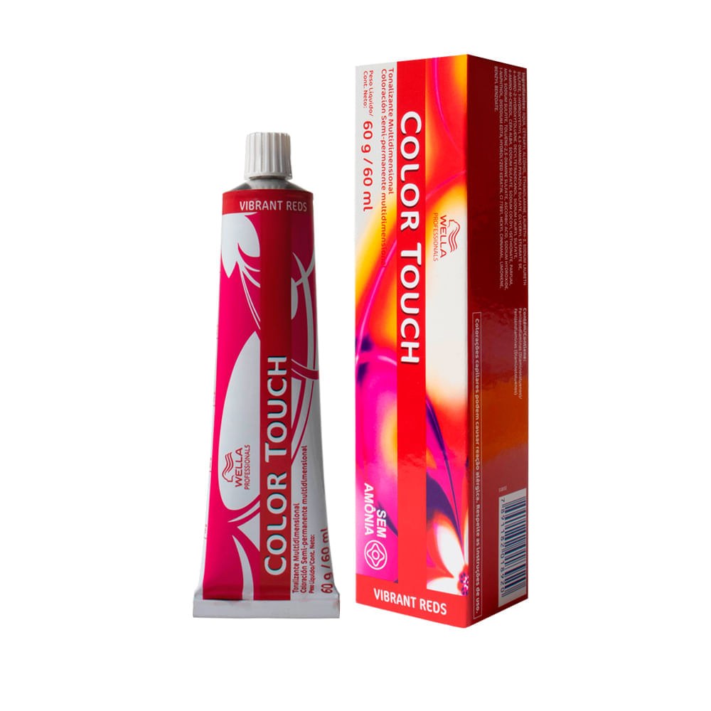 Tonalizante Wella Professionals Color Touch Vibrant Reds 6/45 Louro Escuro Vermelho Acaju 60 g — imagem 2 | Farmácia Resyla