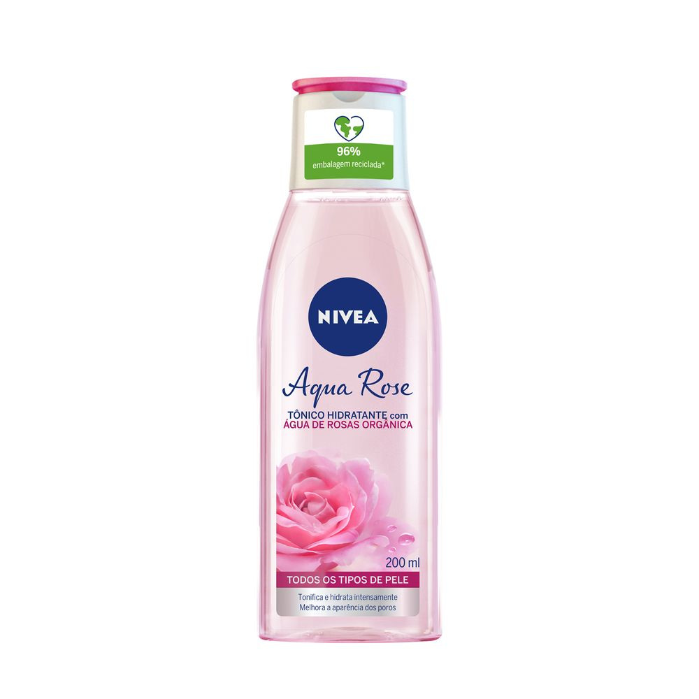 Tônico Facial Nivea Aqua Rose com Água de Rosas Orgânica 200ml — imagem 2 | Farmácia Resyla