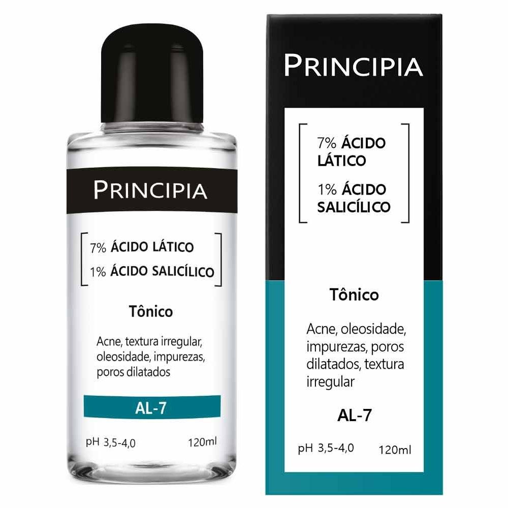 Tônico Facial Principia AL-7 Ácido Lático 7% + Ácido Salicílico 1% 120ml — Principia | Farmácia Resyla