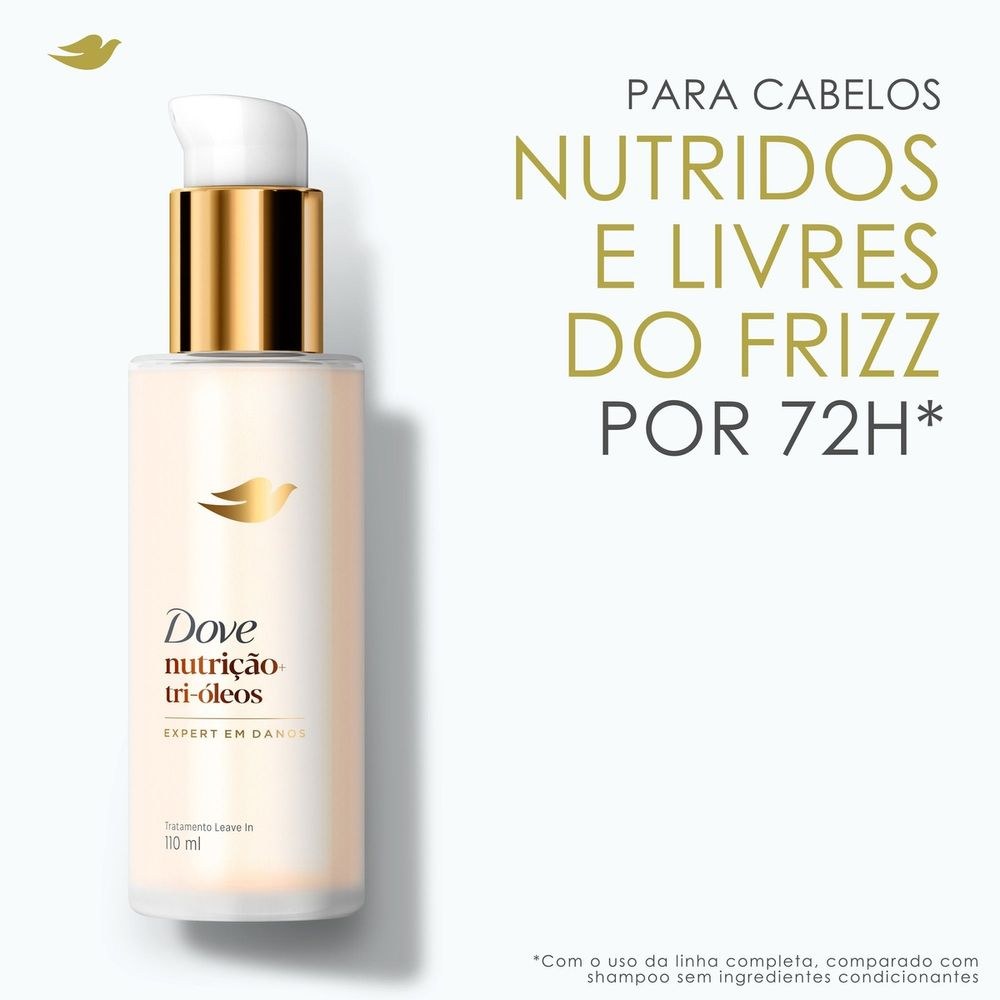 Tratamento Leave-In Dove Nutrição + Tri-Óleos 110ml — imagem 4 | Farmácia Resyla