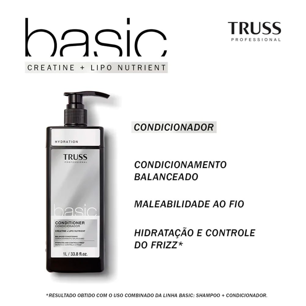 TRUSS Basic - Condicionador - 1000ml — imagem 2 | Farmácia Resyla