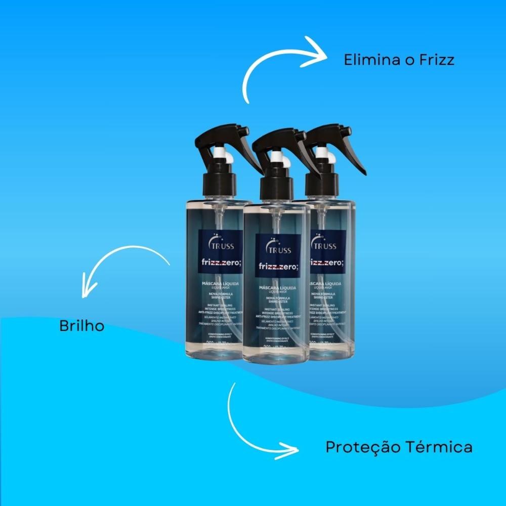 Truss Frizz Zero Kit - 3 Leave-ins 260ml — imagem 4 | Farmácia Resyla
