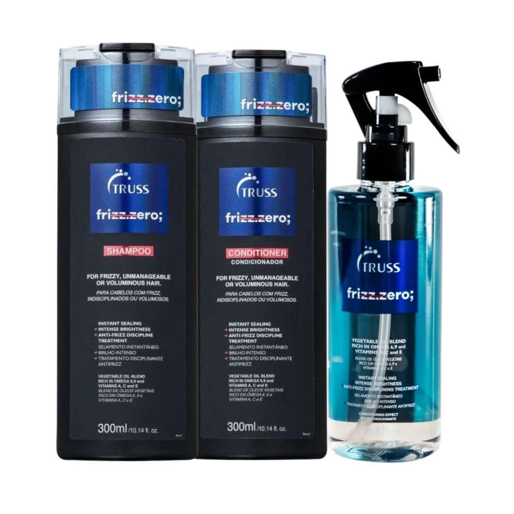 Truss Frizz Zero - Shampoo 300ml + Condicionador 300ml + Leave-in 260ml — Truss | Farmácia Resyla