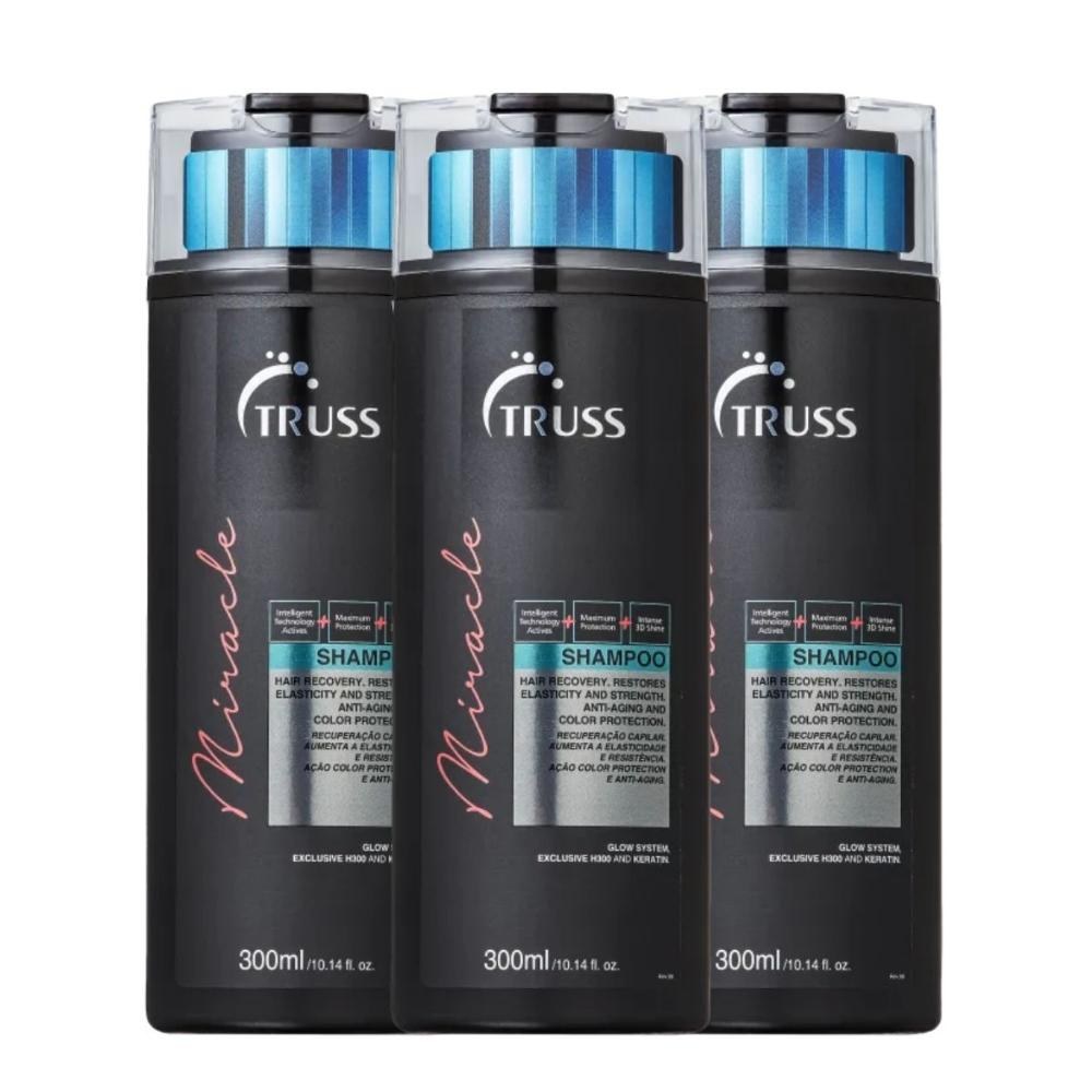 Truss Miracle Kit 3 Shampoo 300ml — Truss | Farmácia Resyla