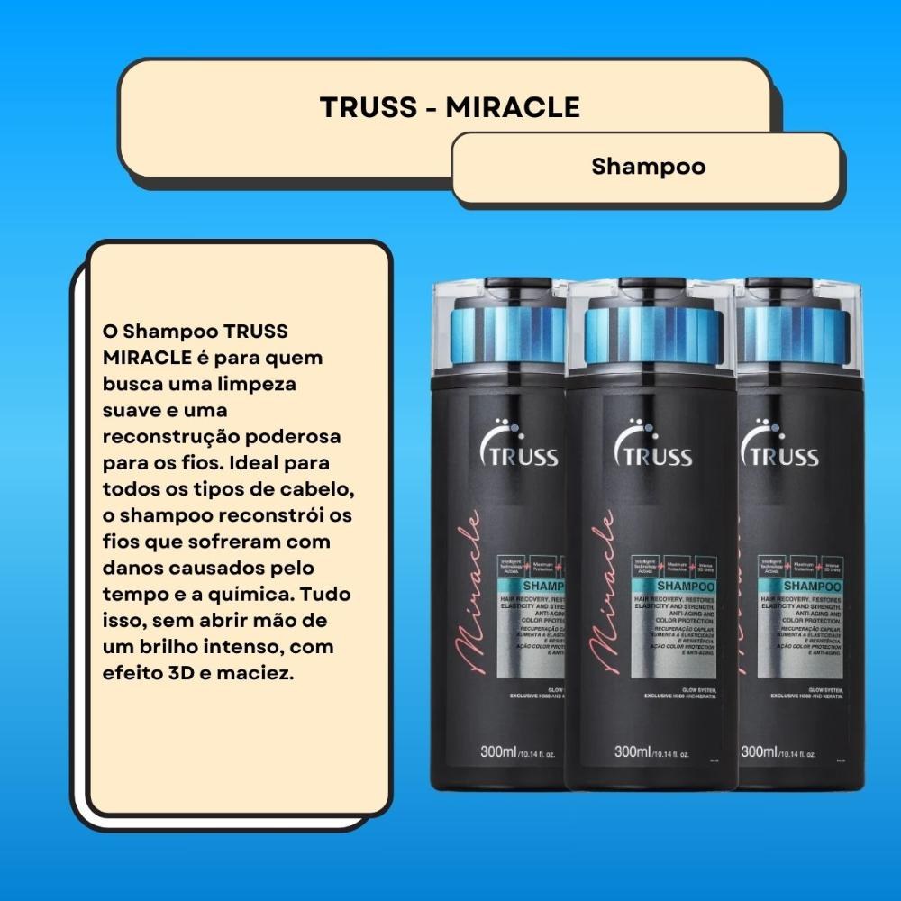 Truss Miracle Kit 3 Shampoo 300ml — imagem 2 | Farmácia Resyla