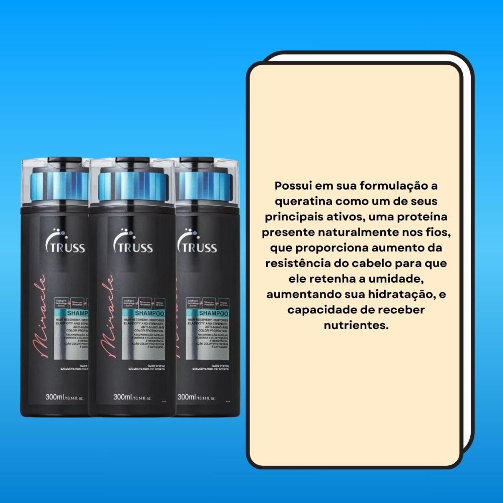 Truss Miracle Kit 3 Shampoo 300ml — imagem 3 | Farmácia Resyla