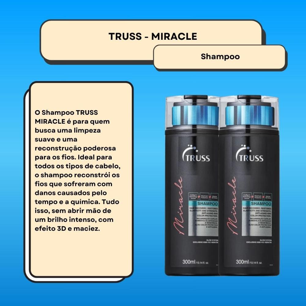 Truss Miracle Shampoo 300ml - Kit com 2 unidades — imagem 2 | Farmácia Resyla