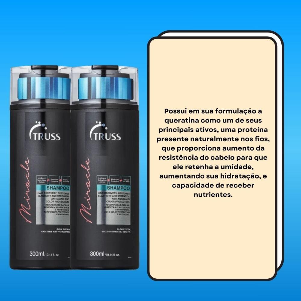 Truss Miracle Shampoo 300ml - Kit com 2 unidades — imagem 3 | Farmácia Resyla