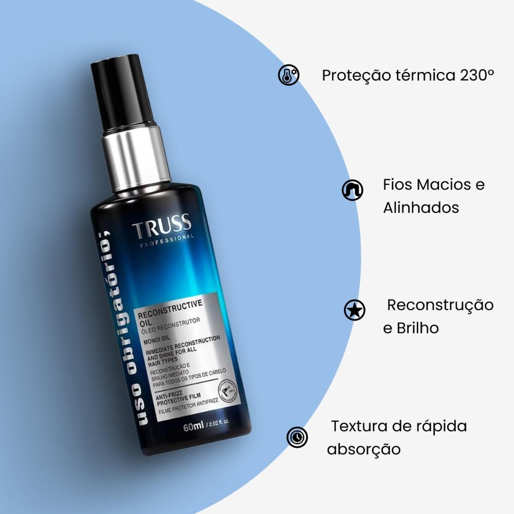 Truss Uso Obrigatório Óleo Capilar Reconstrutor 60ml — imagem 2 | Farmácia Resyla