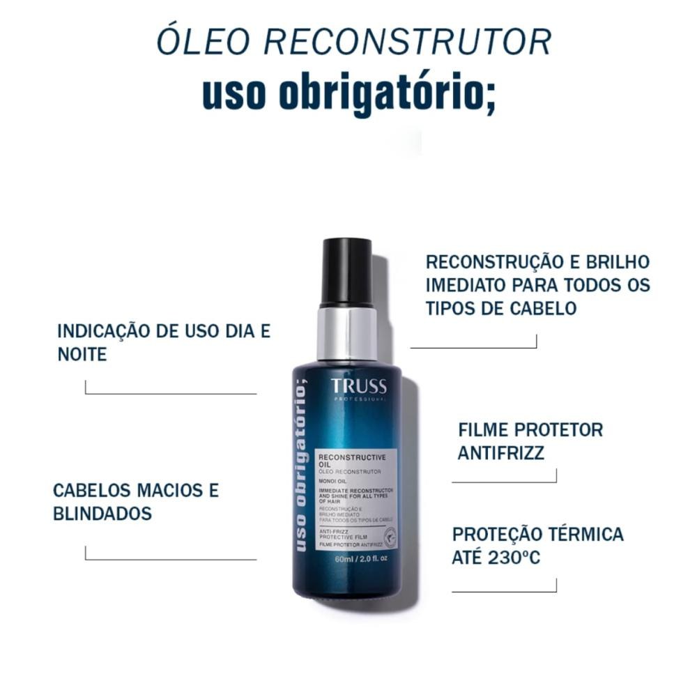 Truss Uso Obrigatório Óleo Capilar Reconstrutor 60ml — imagem 3 | Farmácia Resyla