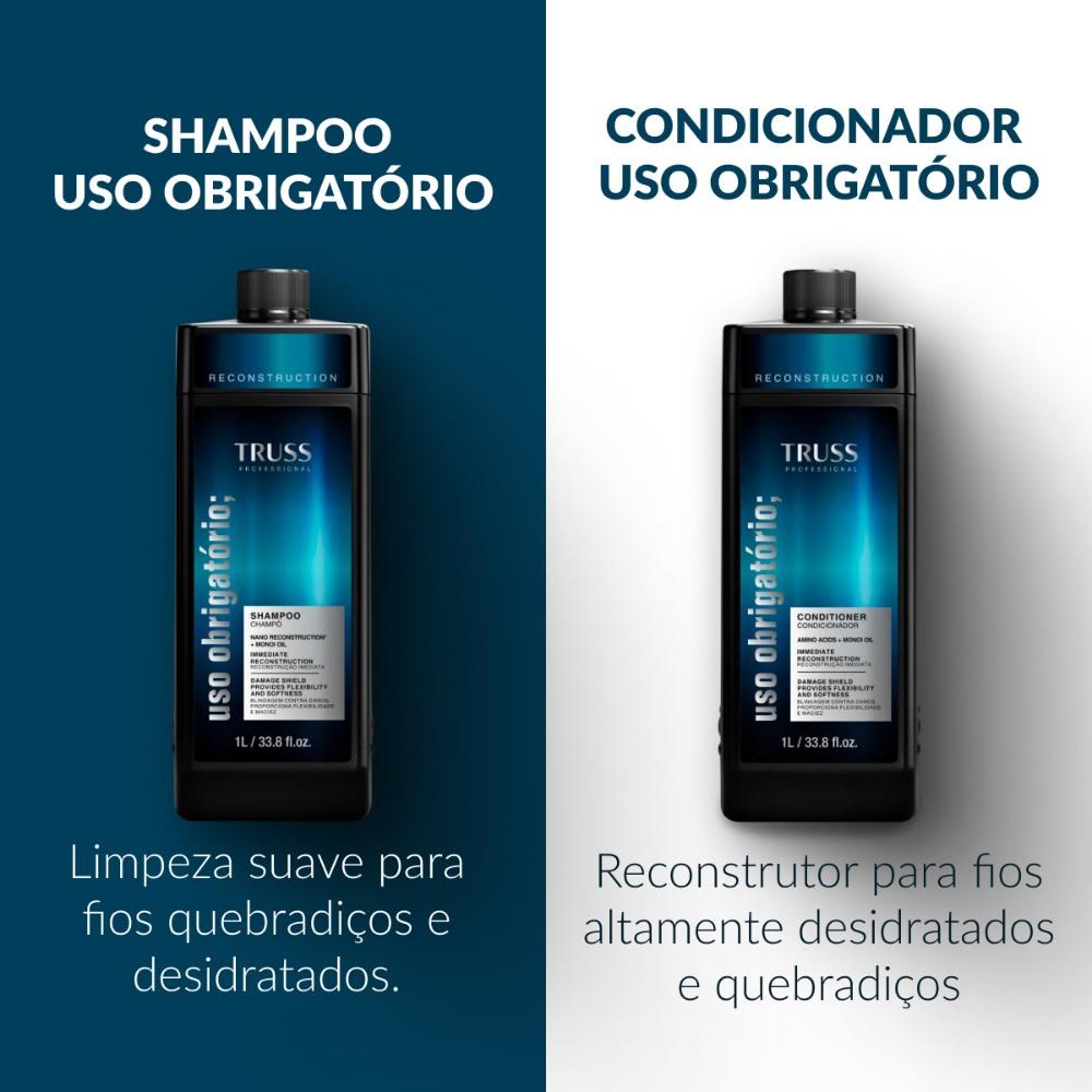 Truss Uso Obrigatório Reconstruction Shampoo - 1L — imagem 3 | Farmácia Resyla