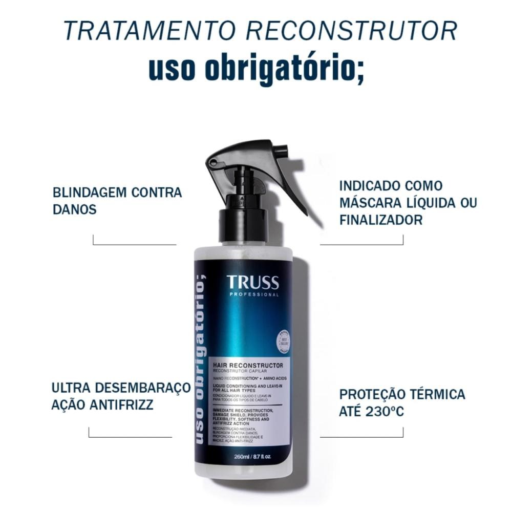 Truss Uso Obrigatório Tratamento Líquido Reconstrutor 260ml — imagem 2 | Farmácia Resyla