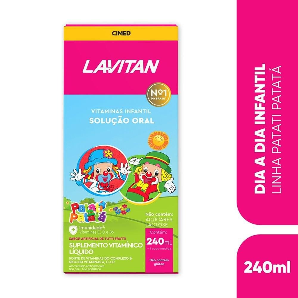 Vitamina Infantil Lavitan Solução Oral Tutti-Frutti Patati Patatá 240ML — Lavitan | Farmácia Resyla