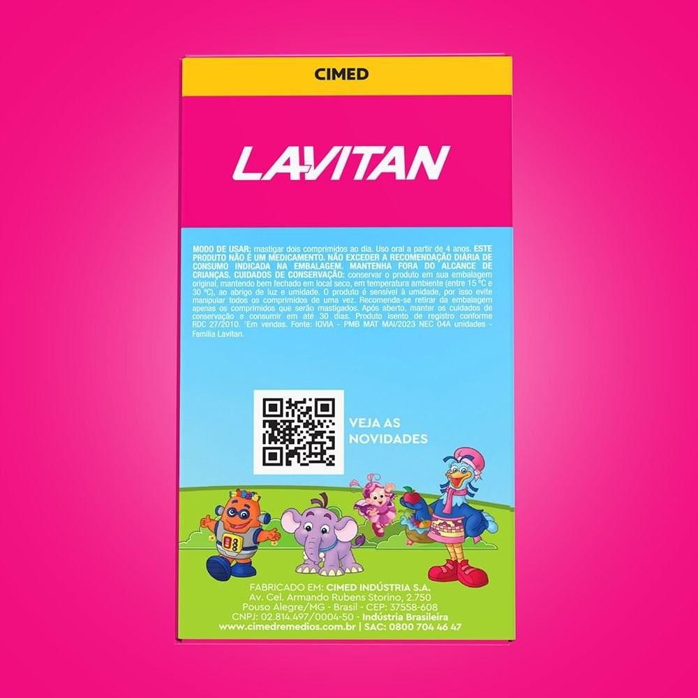 Vitamina Infantil Mastigável Tutti-Frutti Lavitan Patati Patatá 60 Comprimidos — imagem 2 | Farmácia Resyla