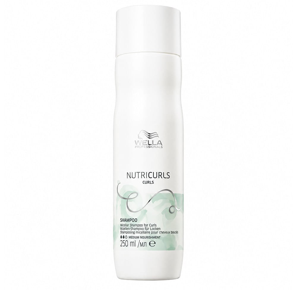 Wella Nutricurls Shampoo Micelar - Shampoo 250ml — Wella Professionals | Farmácia Resyla